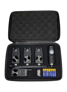 Carp Fishing Bite Alarms Receiver set Crystal RF698 3+1+1 - Picture 1 of 5