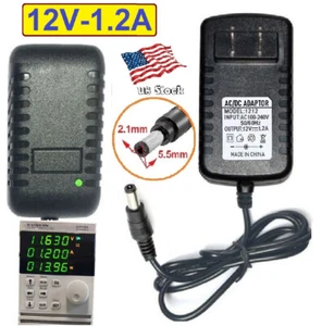 12V 1.2A AC/DC Adapter Power Supply for Home Electrics with 5.5x2.1mm DC Plug - Bild 1 von 11