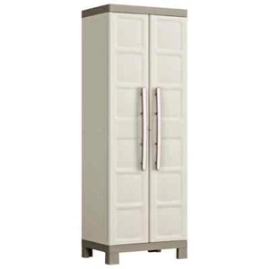 Excellence Beige and Taupe Shelf Storage Cabinet 182cm - Picture 1 of 9