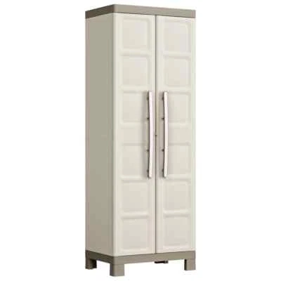 Excellence Beige and Taupe Shelf Storage Cabinet 182cm - Image 1 of 4