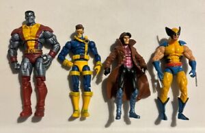 Marvel Universe Lot Of 4 - Cyclops Gambit Wolverine Colossus 3.75” Loose Figures