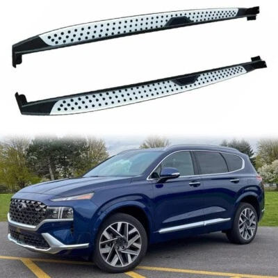 2pcs Running Boards Side Step fit for Hyundai Santa Fe 2019-2023 Nerf Bar - Image 1 of 4