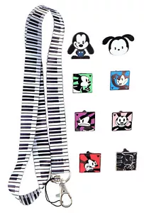 Oswald Lucky Rabbit Thema Starter Schlüsselband Set mit 5 Disney Trading Pins ~ NEU - Bild 1 von 1