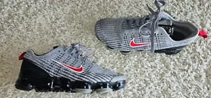 Nike Air VaporMax Flyknit 3 GS 'Gris Partícula Rojo Universitario' talla 6y - Imagen 1 de 8