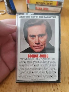 George Jones ‘Anniversary - Ten Years Of Hits’ Cassette * 1982 - Picture 1 of 5