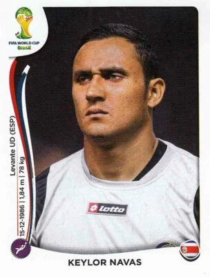 PANINI FUßBALL FIFA WM 2014 BASIL/BRASILIEN Panini Sticker World Cup 2014 No. 281 Keylor Navas Costa Rica Image NEW World Cup