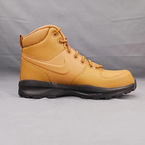Nike Youth Manoa Leather Boots (GS) Wheat Black BQ5372 700 Sizes 5-6.5 - Picture 1 of 8
