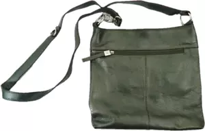Bolso Bandolera Tignabello Para Mujer Gris Acero Bolsillos con Cremallera - Imagen 1 de 9