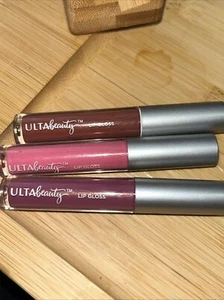 Ultra beauty lip gloss X 3. (sample Size) .03 Pink ,Clay & Mauve - Picture 1 of 2