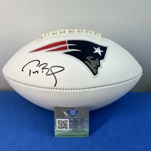 Tom Brady signed Patriots Football handsigniert mit COA #12  - Bild 1 von 9