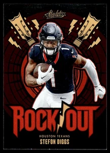 STEFON DIGGS 2024 PANINI ABSOLUTE ROCK OUT #RO-SDS HOUSTON TEXANS - Picture 1 of 3