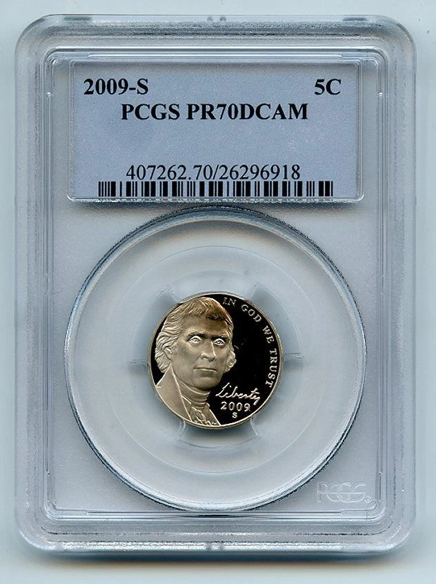 2009 S 5C Jefferson Nickel PCGS PR70DCAM - Image 1 of 1