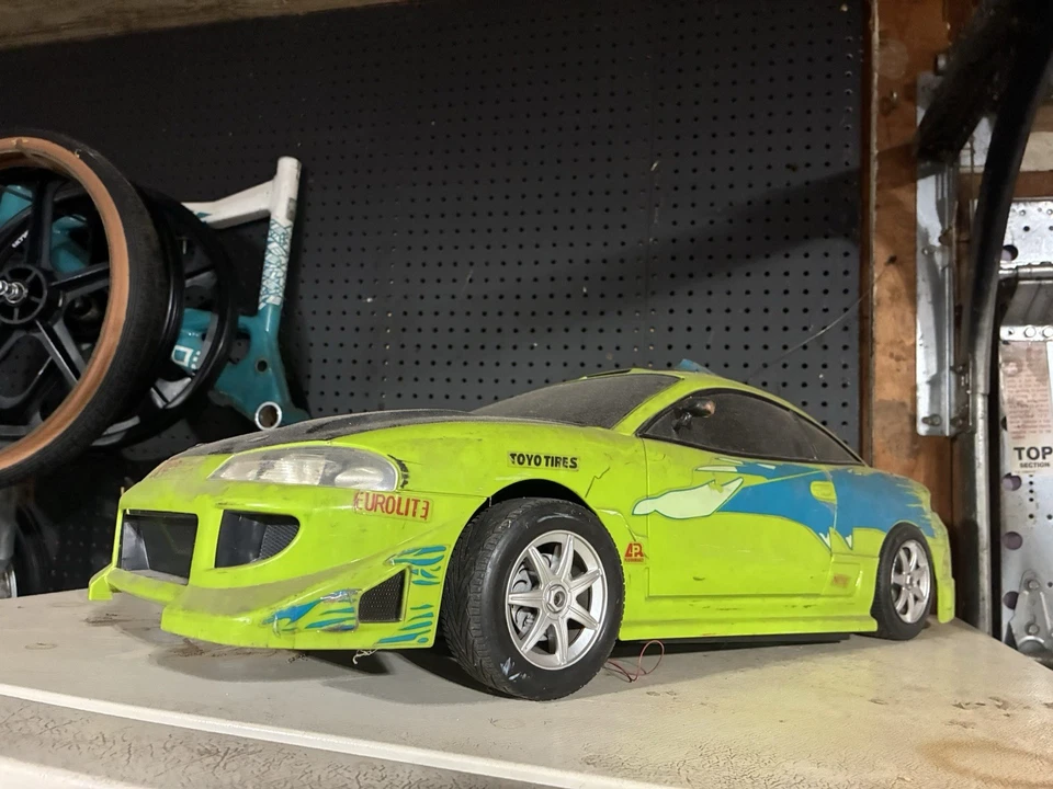 Fast & Furious 1995 Mitsubishi Eclipse R/C Car 1:6 Scale 30" Radio Control Green - Image 1 of 3