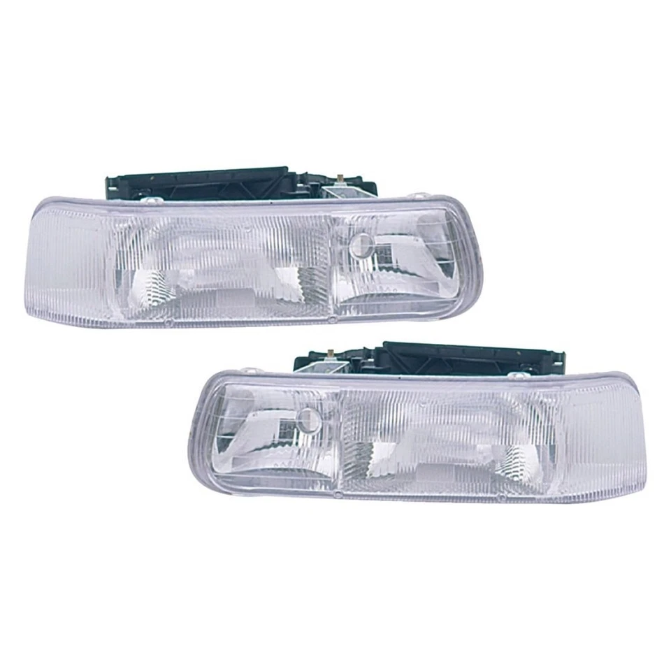 For Chevy Silverado 1500 99-02 Driver & Passenger Side Replacement Headlight Set - Image 1 of 1
