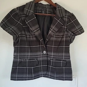 Blazer de negocios Maurices para mujer grande oficina manga corta traje top - Imagen 1 de 8