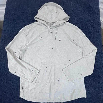 Volcom Sudadera con Capucha Para Hombres XL Beige Manga Larga Pullover Sudadera con Capucha Logo Diamante Foto 1 de 4