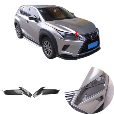 For 2015-2021 Lexus NX 300h 200 Real Carbon Fiber Front headlight eyebrow Cover — 第 1/4 张图片