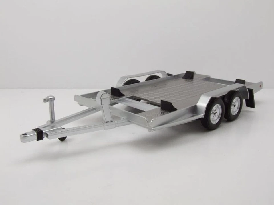 Rimorchio Autotrailer Argento Modellino 1:18 Ixo Models - Immagine 1 di 4