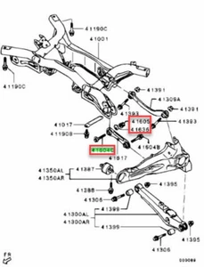 Rear Camber Bolt Kit (3-piece) to suit Mitsubishi Lancer Evolution 10 4117A018 - Picture 1 of 1