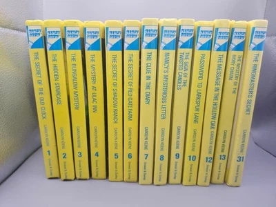 Excellent Lot of 13~NANCY DREW MYSTERY STORIES~Book #s 1-10, 12, 13, 31~1990s-07 Foto 1 de 4