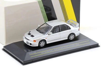 1:43 First43 Mitsubishi Lancer RS Evolution 1992 Argento Metallizzato - Immagine 1 di 3