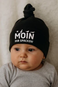 Moin Ihr Spacken Babybugz Original Mini Beanie Nordisch Mütze Baby 1 Knot Hat - Bild 1 von 4