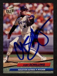 Fleer Ultra 208 1992 Curt Schilling autografiado cuartel general firmado Great Astros auto auto - Imagen 1 de 2