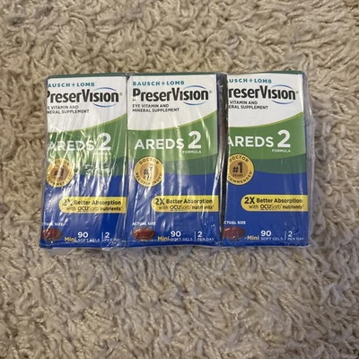 3 nuevos mini geles blandos Bausch & Lomb PreserVision AREDS 2 - 90 cada uno exp. 03/2027 Foto 1 de 2