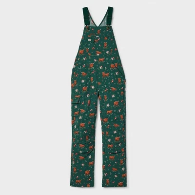 Duluth Women's Heirloom Gardening Bib Overalls  Peninsula Green NWT XMAS SALE - Image 1 of 4