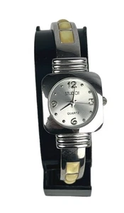Reloj para mujer STUDIO Time STD985T brazalete pulsera tono plata piedras fregona nuevo batería - Imagen 1 de 7