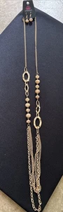 NECKLACE & EARRING SET NWT STATEMENT PIECE STUNNING GORGEOUS - Picture 1 of 5