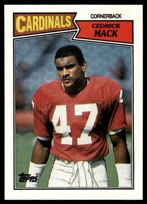1987 Topps Cedric Mack Rookie Set Break St. Louis Cardinals #338 - Image 1 of 2