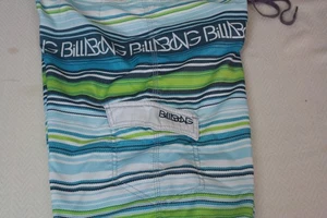 BILLYBONG Men’s Surfer Short Trunk Multicolor Stripe Waist 32 All Poly - Picture 1 of 7