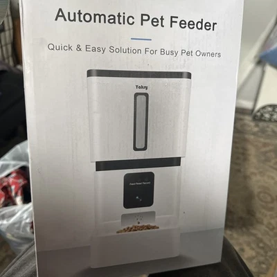 Alimentador automático para mascotas Yakry |Dispensador de comida para gatos y perros | Caja abierta nueva Foto 1 de 3