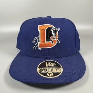 Vintage Durham Bulls New Era Wollmütze hergestellt in den USA Baseball nicht verstellbar 7 1/8 - Bild 1 von 6