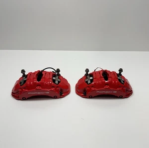 ✅Juego de pinzas de freno delanteras Brembo 10-23 Porsche Panamera Cayenne Macan OEM - Imagen 1 de 22