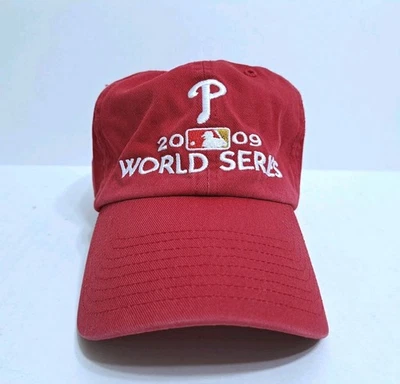 Philadelphia Phillies 2009 World Series Hat Red 47 Twins Strapback Adjustable  - Image 1 of 4