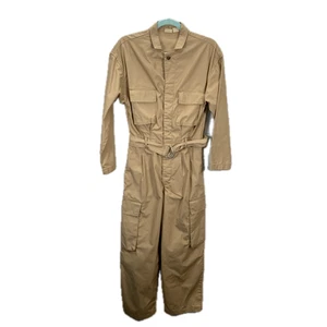 Mono Levi's para mujer talla XS beige traje de caldera utilitario algodón con cinturón cargo - Imagen 1 de 16