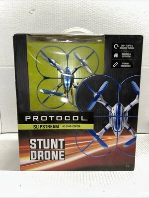 NEW PROTOCOL Slipstream RC QUAD COPTER Stunt Drone W/REMOTE & CHARGING CORD - Image 1 of 2