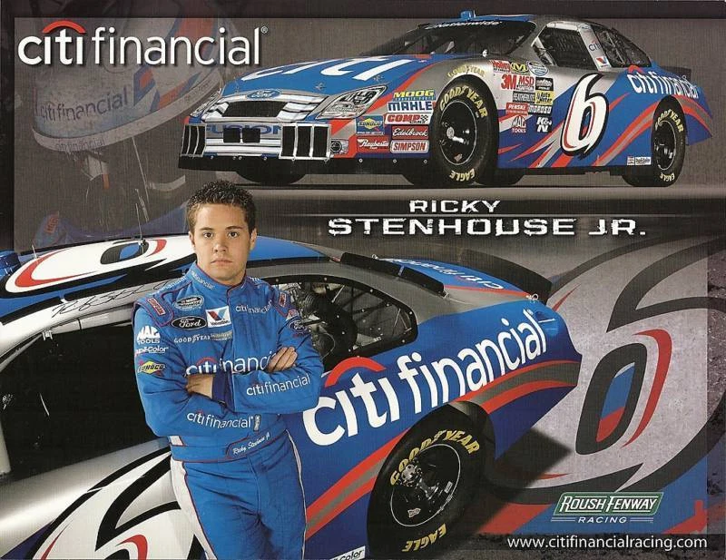 Postal nacional de Ricky Stenhouse Jr 2010 Citi #6 Foto 1 de 1