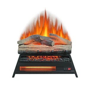 1500W Infrared Quartz Electric Fireplace Log Heater Realistic Flame w/ Remote - Picture 1 of 10
