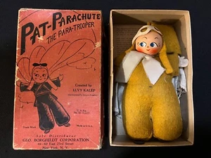 Pat Parachute WWII Spielzeug Fallschirmjäger - Antik/Vtg OVP -US WW2 Sammlung - Bild 1 von 6