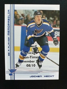 2000-01 BAP Memorabilia Chicago Sun-Times Sapphire #9 Jochen Pike #08/10