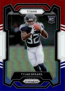 Tyjae Spears 2023 Panini Prizm #396 Red White & Blue Tennessee Titans - Picture 1 of 2