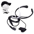 Throat Mic Earpiece Headset with Transparent Sound Tube for KENWOOD Radios