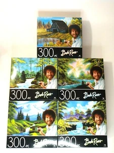 BOB ROSS Mini Puzzle 5-PACK - 300 Pc Jigsaw Art Landscape Paintings 14 x 11 - Picture 1 of 6