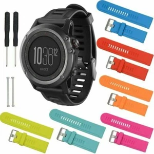 Für Garmin Fenix 2/3/D2/HR/Quatix/Marine GPS Silikon Armband Uhrenarmband Strap - Bild 1 von 19