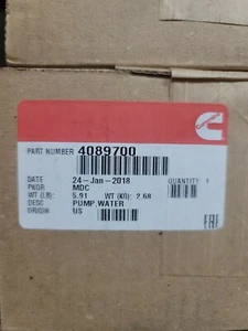 OEM Cummins 4089700 Water Pump 18B - Picture 1 of 1