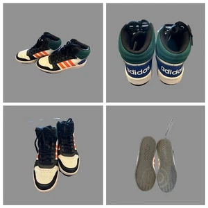 Adidas Hoops 2.0 MID White/Multicolor Basketball Gy5891 Shoes Size 9-1/2 EUC - Picture 1 of 12