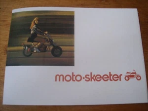 Vintage 1972 Moto Skeeter Mini Bike Motorrad Schneemobil Moto Ski Prospekt - Bild 1 von 11